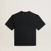 Camiseta en negro lavado con logotipo invertido en la espalda – Jersey Capsule Camiseta en negro lavado con logotipo invertido en la espalda – Jersey Capsule