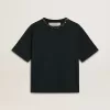 Camiseta negra con cristales para mujer Camiseta negra con cristales para mujer