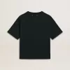 Camiseta negra con cristales para mujer Camiseta negra con cristales para mujer
