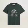 Camiseta negra con estampado multicolor Camiseta negra con estampado multicolor