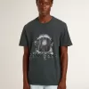 Camiseta negra con estampado multicolor Camiseta negra con estampado multicolor