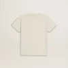 Camiseta para niño en blanco desgastado con letras multicolor Camiseta para niño en blanco desgastado con letras multicolor