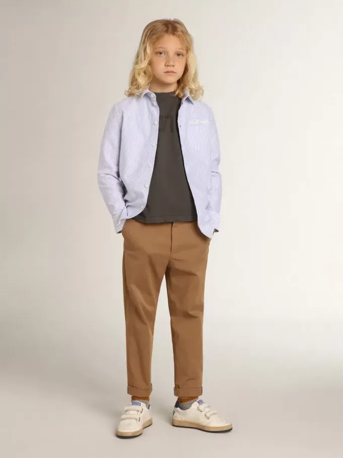 Camiseta para niño en color gris con tratamiento desgastado Camiseta para niño en color gris con tratamiento desgastado