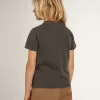 Camiseta para niño en color gris con tratamiento desgastado Camiseta para niño en color gris con tratamiento desgastado