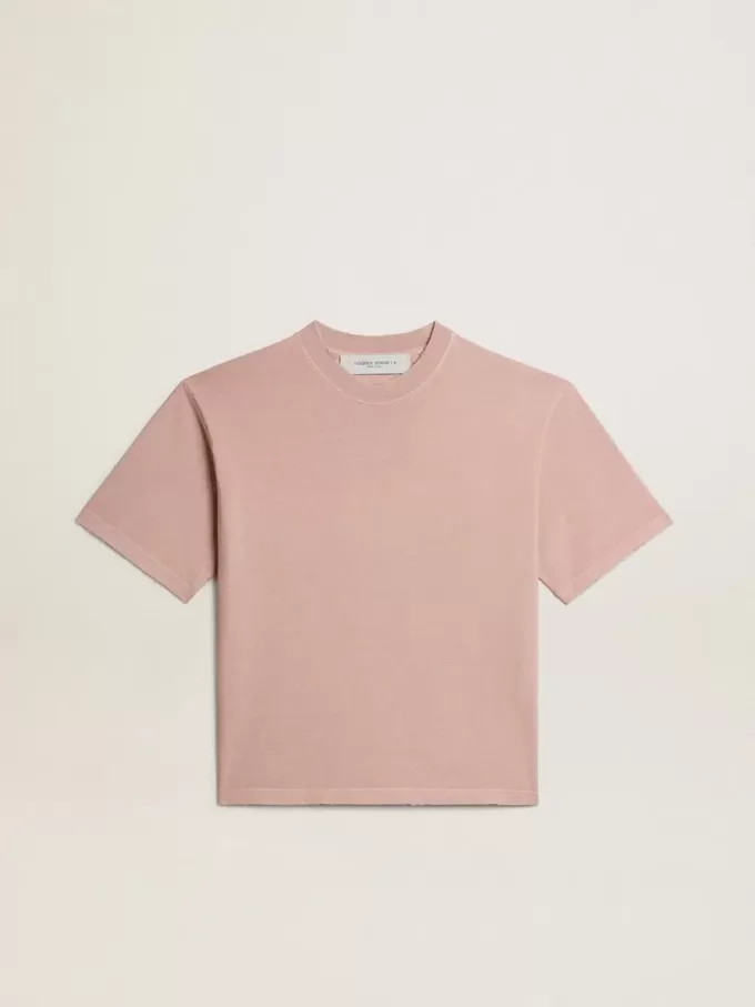 Camiseta rosa empolvado con logotipo invertido en la espalda – Jersey Capsule Camiseta rosa empolvado con logotipo invertido en la espalda – Jersey Capsule