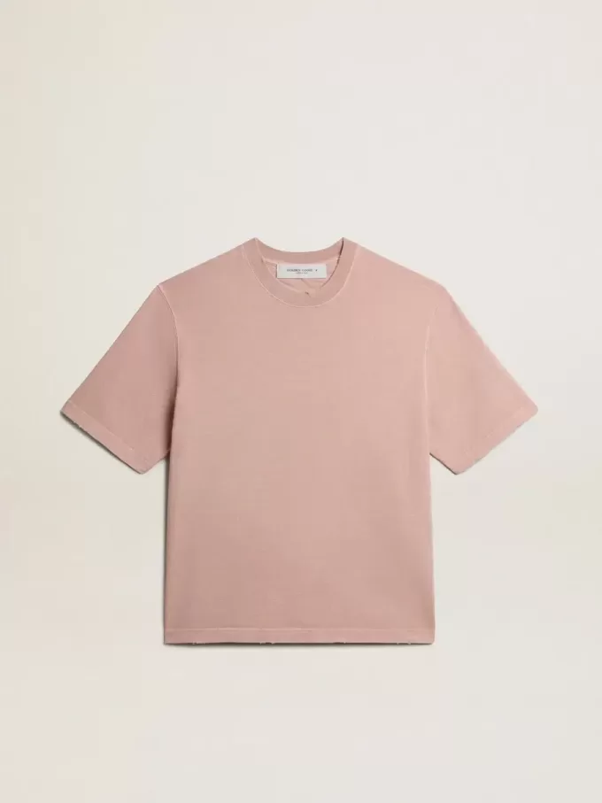Camiseta rosa empolvado con logotipo invertido en la espalda – Jersey Capsule Camiseta rosa empolvado con logotipo invertido en la espalda – Jersey Capsule
