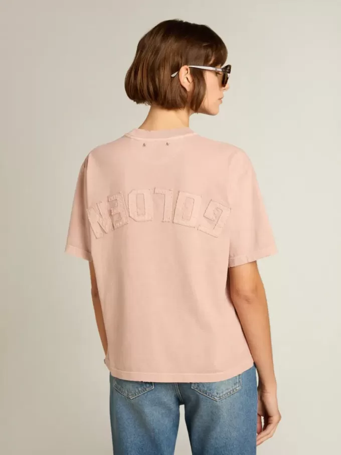 Camiseta rosa empolvado con logotipo invertido en la espalda – Jersey Capsule Camiseta rosa empolvado con logotipo invertido en la espalda – Jersey Capsule