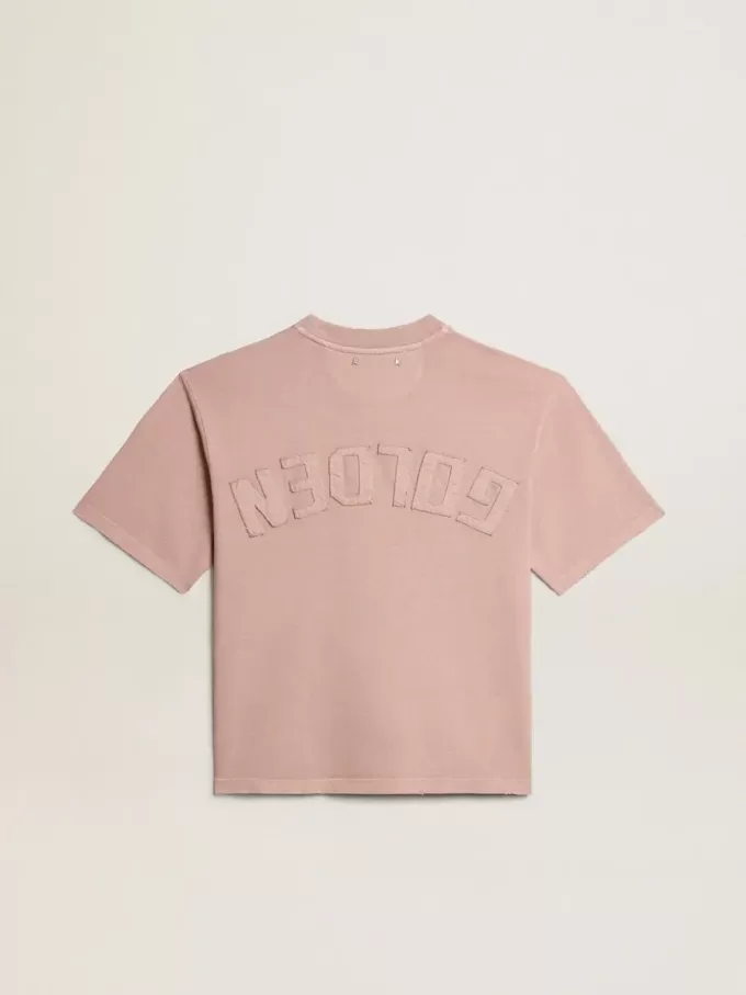 Camiseta rosa empolvado con logotipo invertido en la espalda – Jersey Capsule Camiseta rosa empolvado con logotipo invertido en la espalda – Jersey Capsule