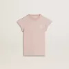 Camiseta rosa para niña con mangas con volantes y bordados Camiseta rosa para niña con mangas con volantes y bordados