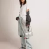 Camiseta slim fit para mujer en blanco con efecto desgastado Camiseta slim fit para mujer en blanco con efecto desgastado