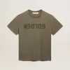 Camiseta de algodón para hombre en blanco envejecido con estampado en el corazón Camiseta de algodón para hombre en blanco envejecido con estampado en el corazón