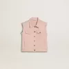 Chaleco vaquero rosa para niña Chaleco vaquero rosa para niña