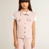 Chaleco vaquero rosa para niña Chaleco vaquero rosa para niña