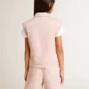 Chaleco vaquero rosa para niña Chaleco vaquero rosa para niña