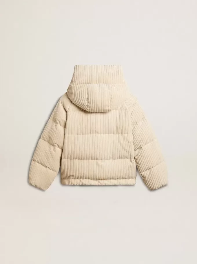 Chaqueta acolchada ecológica con cremallera y capucha Chaqueta acolchada ecológica con cremallera y capucha