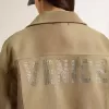 Chaqueta acolchada unisex en tonos caqui Chaqueta acolchada unisex en tonos caqui