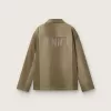 Chaqueta acolchada unisex en tonos caqui Chaqueta acolchada unisex en tonos caqui