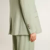 Chaqueta blazer de mujer en lana verde salvia Chaqueta blazer de mujer en lana verde salvia