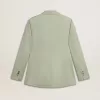 Chaqueta blazer de mujer en lana verde salvia Chaqueta blazer de mujer en lana verde salvia