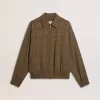Chaqueta bomber de lana para mujer Chaqueta bomber de lana para mujer
