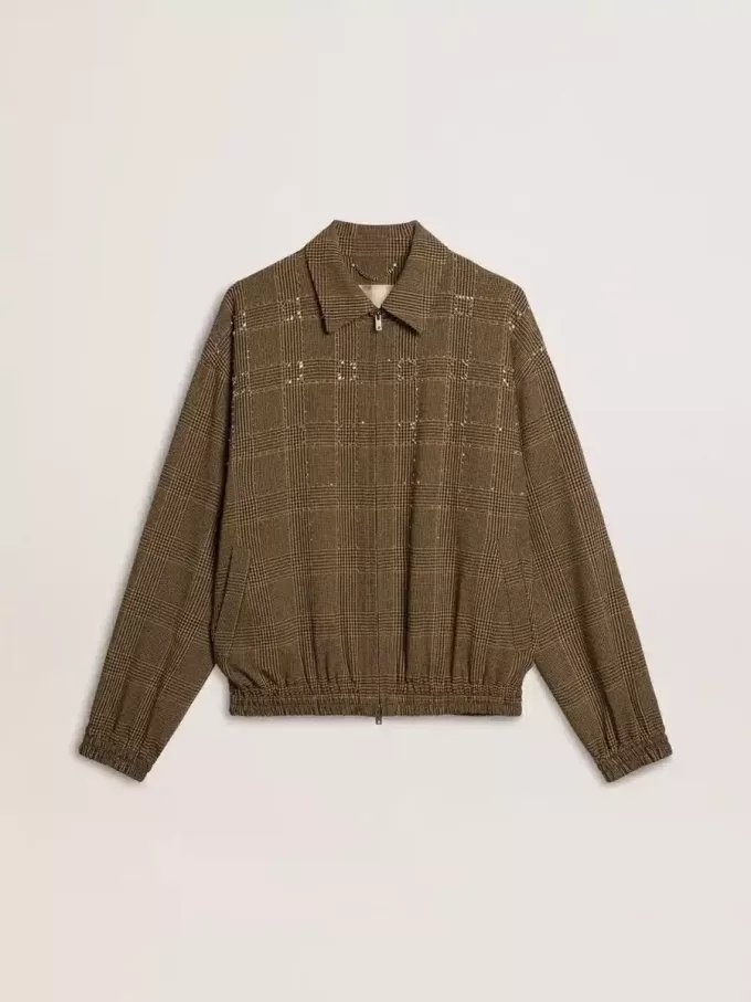 Chaqueta bomber de lana para mujer Chaqueta bomber de lana para mujer