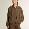 Chaqueta bomber de lana para mujer Chaqueta bomber de lana para mujer