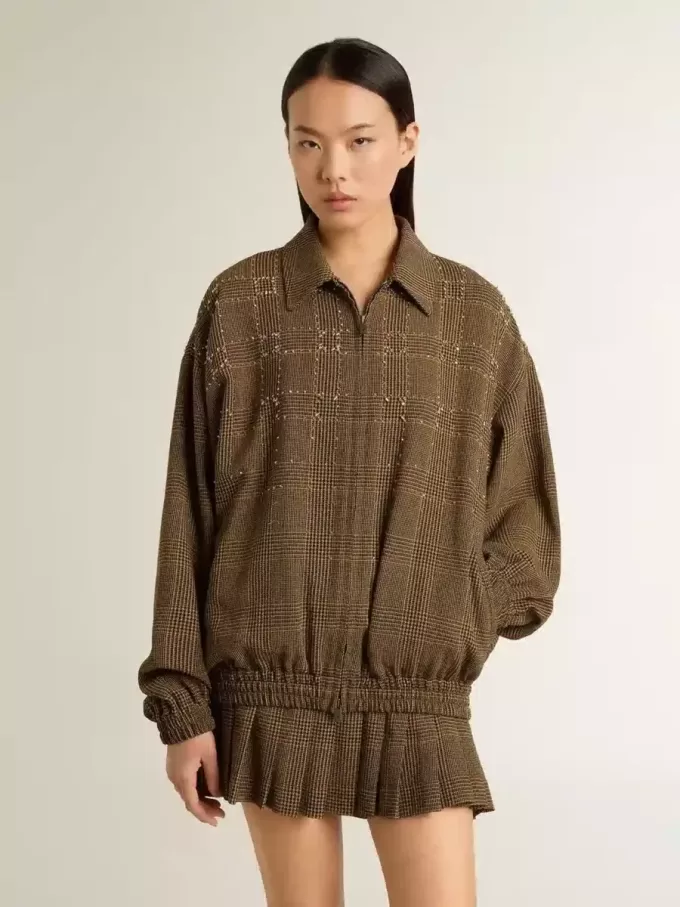 Chaqueta bomber de lana para mujer Chaqueta bomber de lana para mujer