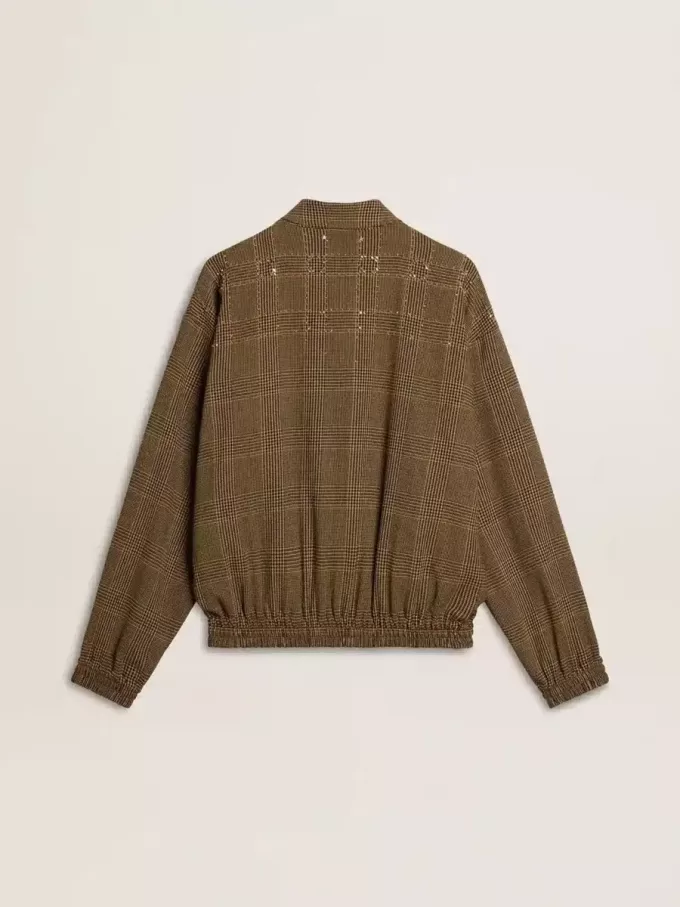 Chaqueta bomber de lana para mujer Chaqueta bomber de lana para mujer