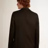Chaqueta de esmoquin para hombre en gabardina de lana negra Chaqueta de esmoquin para hombre en gabardina de lana negra