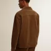 Chaqueta de pana verde oliva para hombre Chaqueta de pana verde oliva para hombre