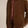 Chaqueta de pana verde oliva para hombre Chaqueta de pana verde oliva para hombre