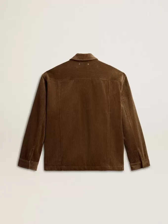 Chaqueta de pana verde oliva para hombre Chaqueta de pana verde oliva para hombre