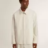 Chaqueta deportiva de lana mezclada color caqui para hombre Chaqueta deportiva de lana mezclada color caqui para hombre