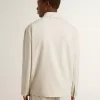 Chaqueta deportiva de lana mezclada color caqui para hombre Chaqueta deportiva de lana mezclada color caqui para hombre