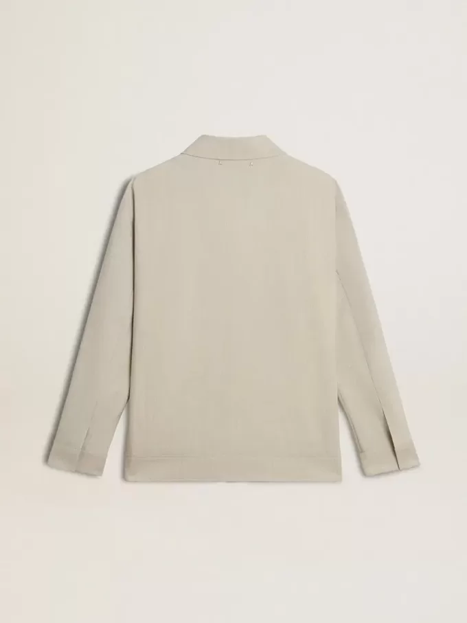 Chaqueta deportiva de lana mezclada color caqui para hombre Chaqueta deportiva de lana mezclada color caqui para hombre