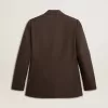 Chaqueta entallada para hombre en lana virgen gris antracita Chaqueta entallada para hombre en lana virgen gris antracita
