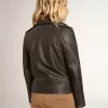 Chaqueta motera para niño en piel desgastada