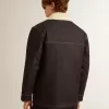 Chaqueta tipo peacoat de denim para hombre Chaqueta tipo peacoat de denim para hombre