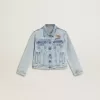 Chaqueta vaquera ligera con bordados