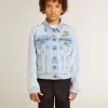 Chaqueta vaquera ligera con bordados