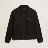 Chaqueta vaquera negra para hombre con un lavado Chaqueta vaquera negra para hombre con un lavado