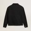 Chaqueta vaquera negra para hombre con un lavado Chaqueta vaquera negra para hombre con un lavado