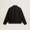 Chaqueta vaquera negra para mujer con bordados Chaqueta vaquera negra para mujer con bordados