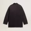 Chaqueta vaquera para hombre con detalles desgastados y cuello de cuero Chaqueta vaquera para hombre con detalles desgastados y cuello de cuero