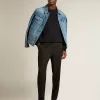 Chaqueta vaquera para hombre con lavado medio Chaqueta vaquera para hombre con lavado medio