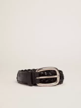 Cinturón de mujer en cuero negro