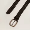 Cinturón de mujer en cuero negro Cinturón de mujer en cuero negro