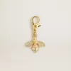 Colgante con forma de abeja en latón dorado con cristales Colgante con forma de abeja en latón dorado con cristales