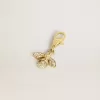 Colgante con forma de abeja en latón dorado con cristales Colgante con forma de abeja en latón dorado con cristales