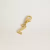 Colgante con la letra Z en latón dorado con cristales Colgante con la letra Z en latón dorado con cristales